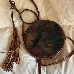 Patricia Nash Multicolor Floral Crossbody Bag with Tassel